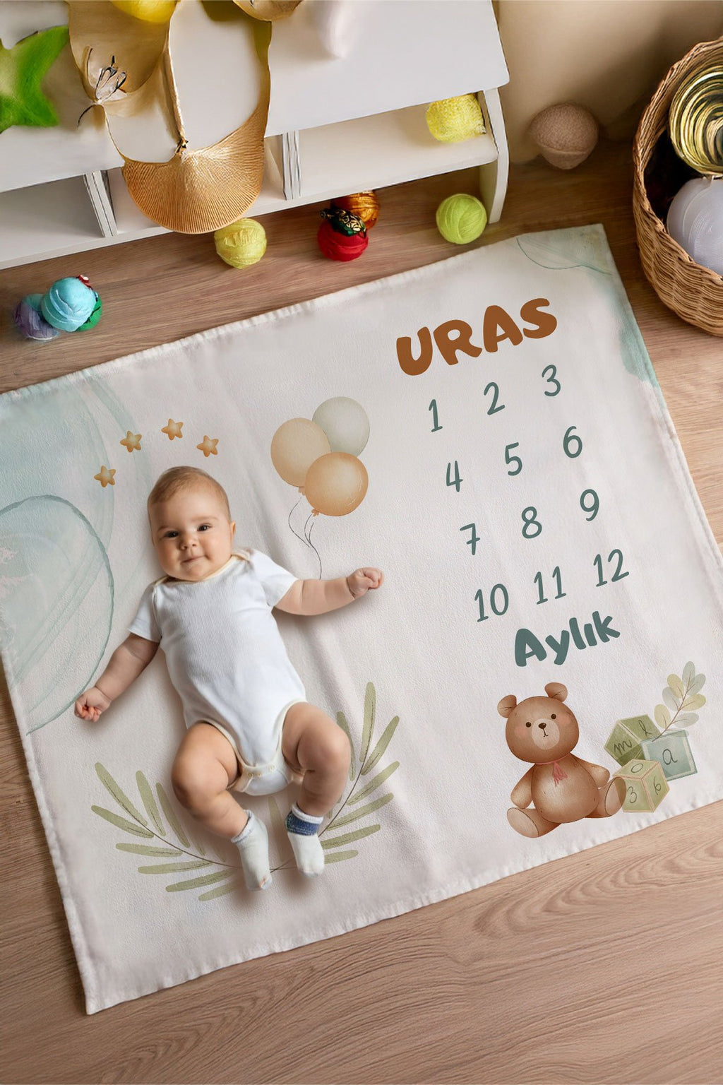 Kişiye Özel Ayıcık Anı Örtüsü