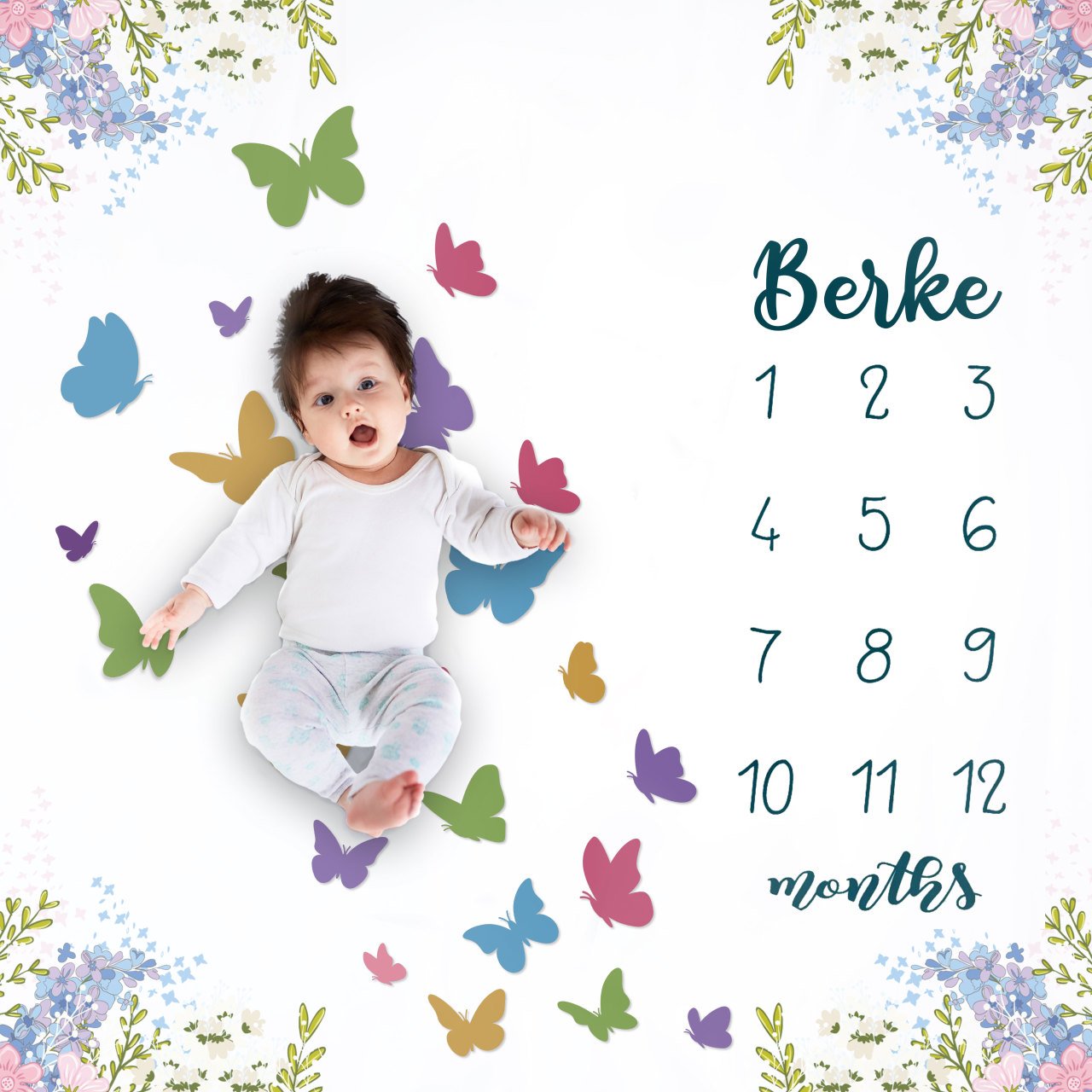 Kişiye Özel Anı Örtüsü Kelebek 39817411aö Ürün ana görseli