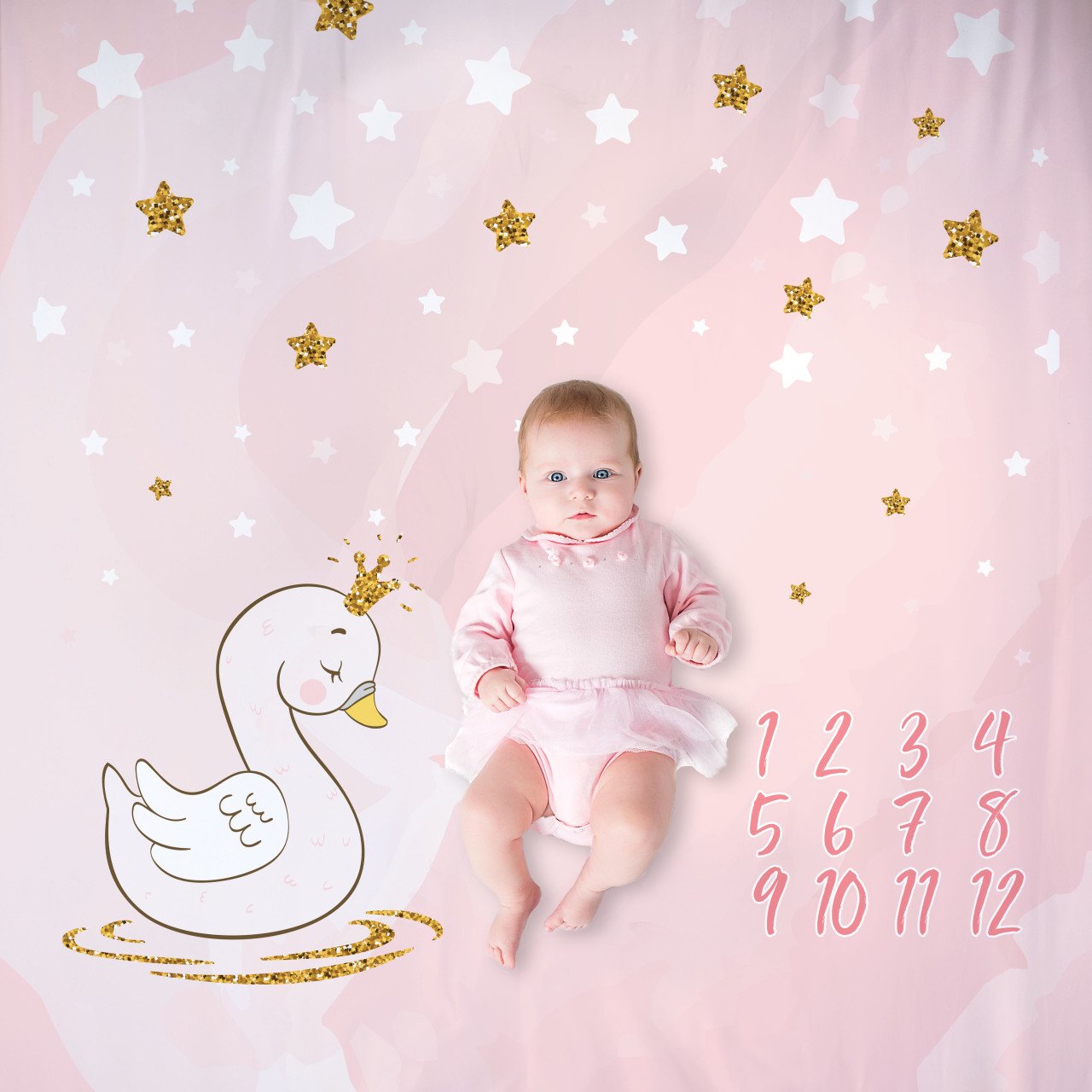 Kişiye Özel Anı Örtüsü Beyaz Kuğu 2828394358ao