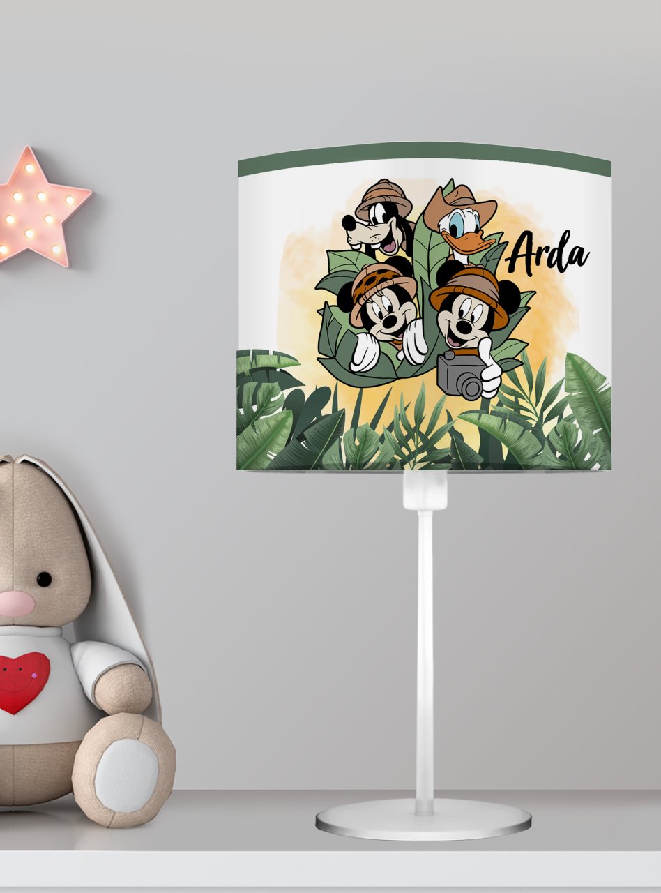 Kişiye Özel Başucu Abajur Minnie Mickey Ürün ana görseli