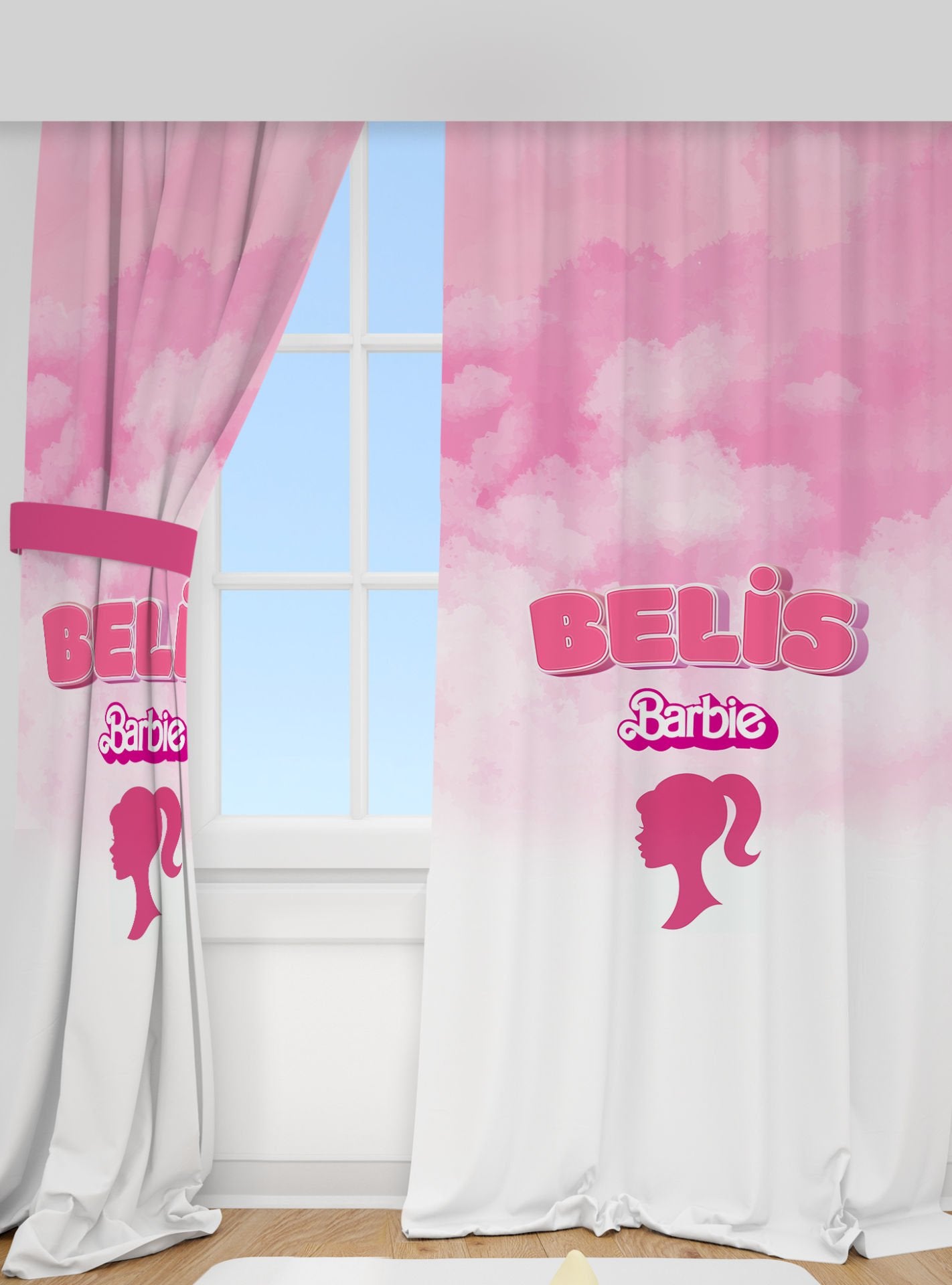 Kişiye Özel Baskılı Fon Perde Barbie Ürün ana görseli