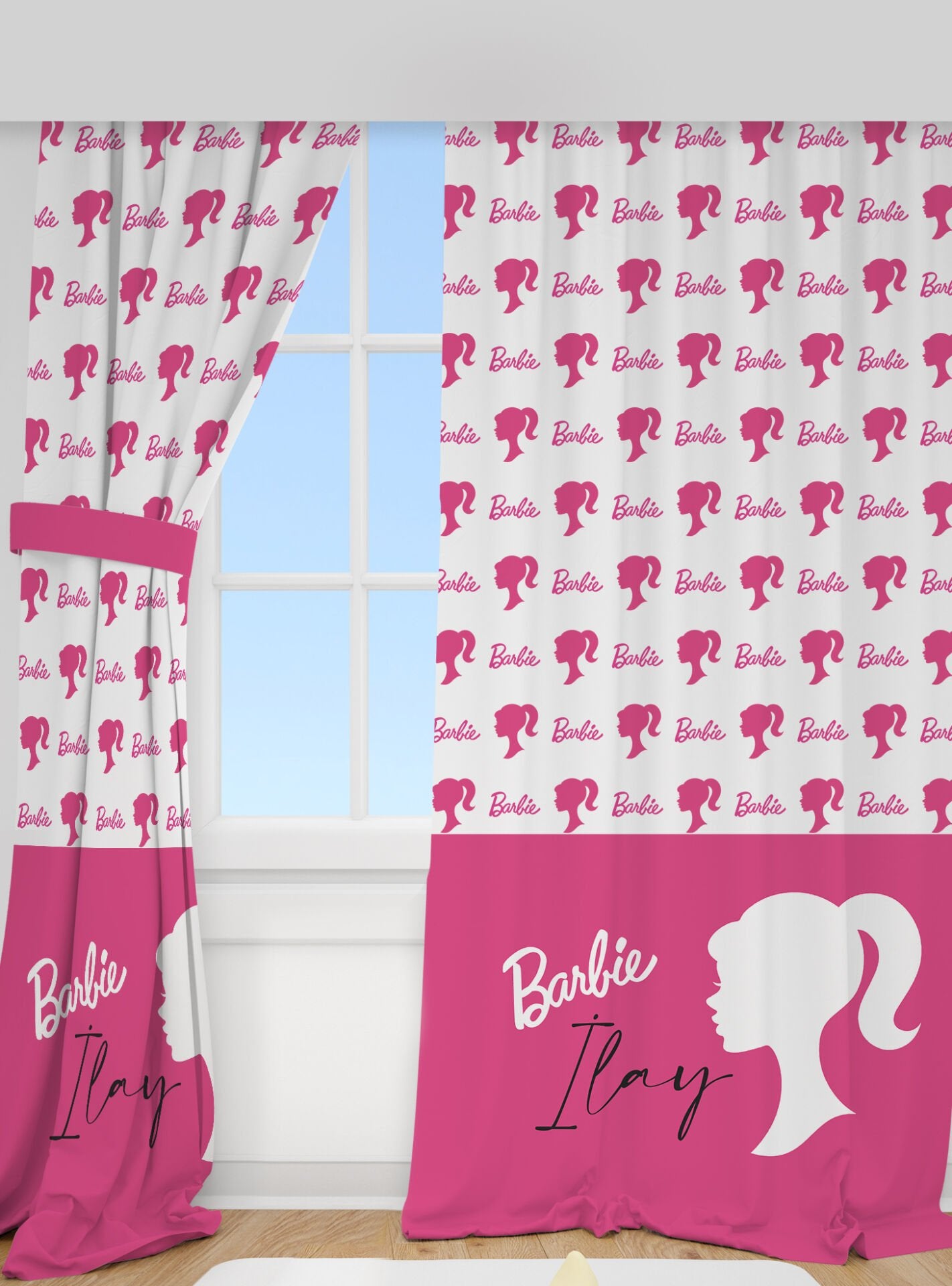 Kişiye Özel Baskılı Fon Perde Barbie Ürün ana görseli