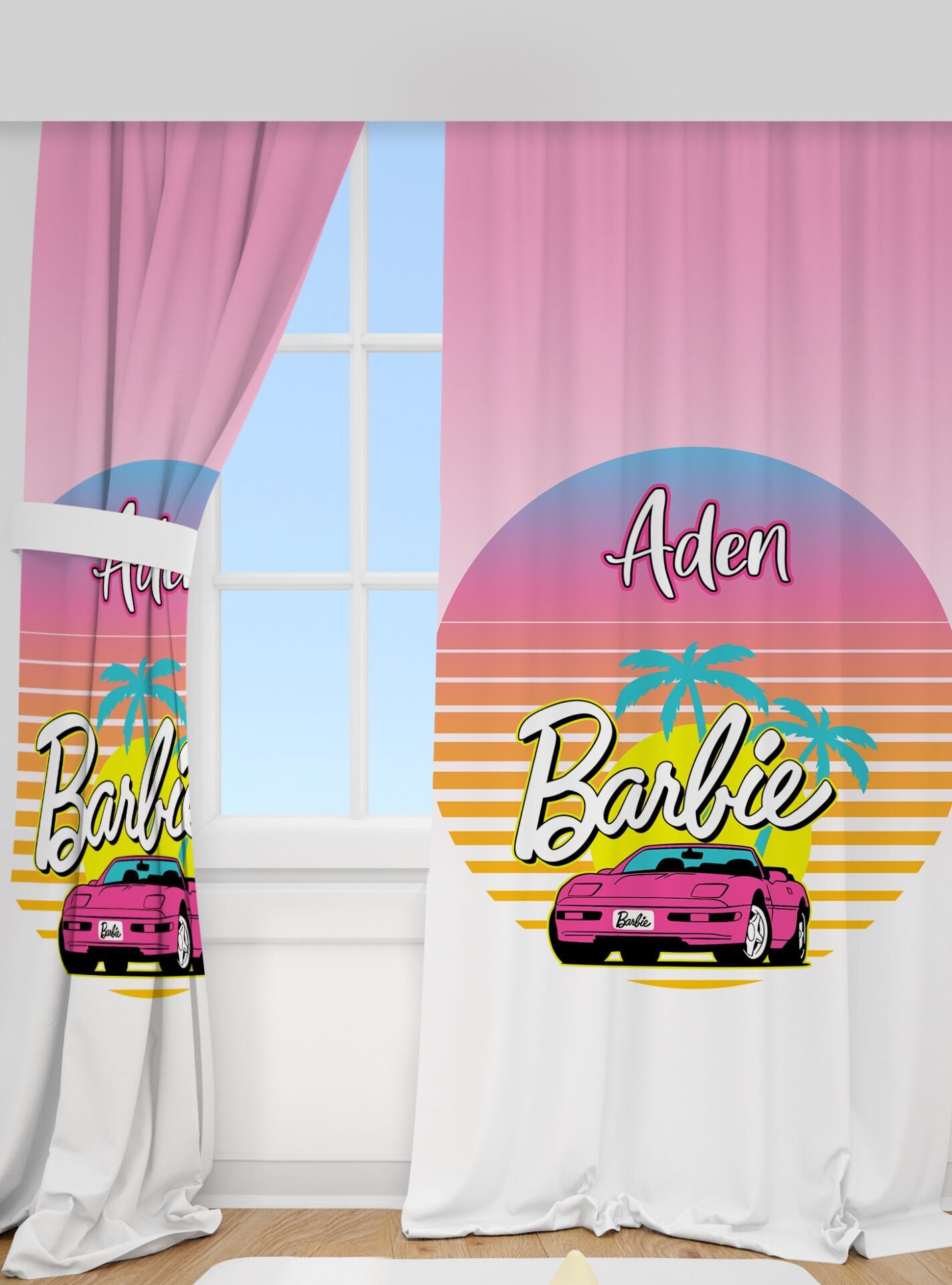 Kişiye Özel Baskılı Fon Perde Barbie Ürün ana görseli