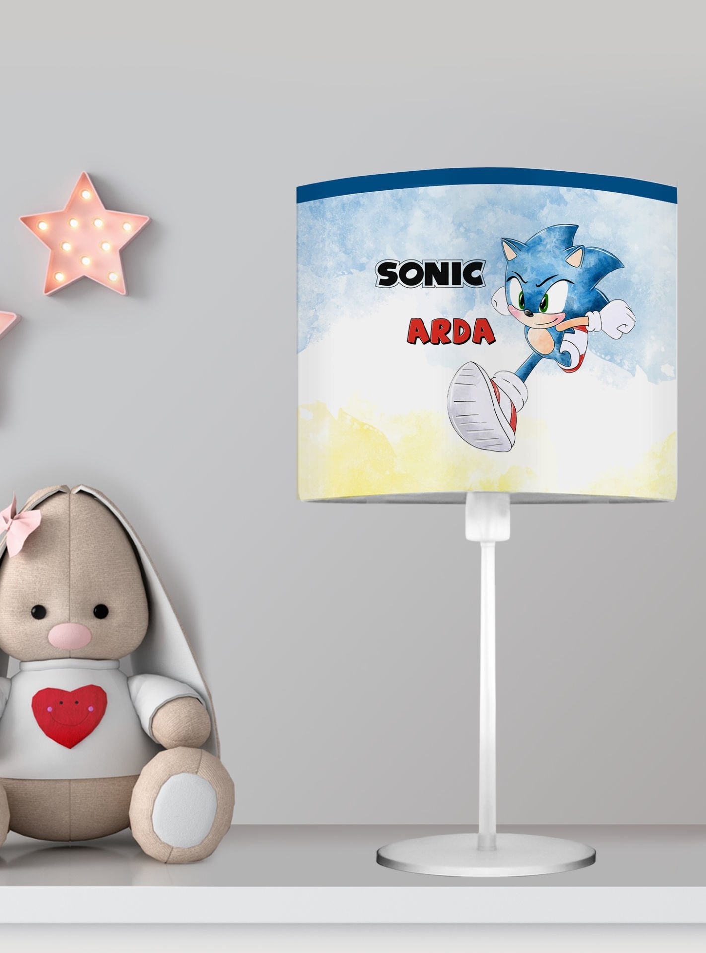 Kişiye Özel Başucu Abajur Sonic Ürün ana görseli