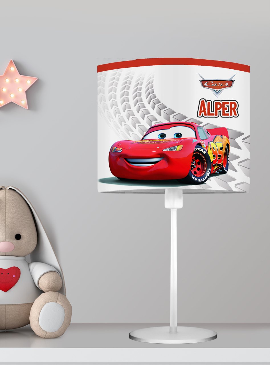 Kişiye Özel Başucu Abajur Şimşek McQueen Cars Ürün ana görseli