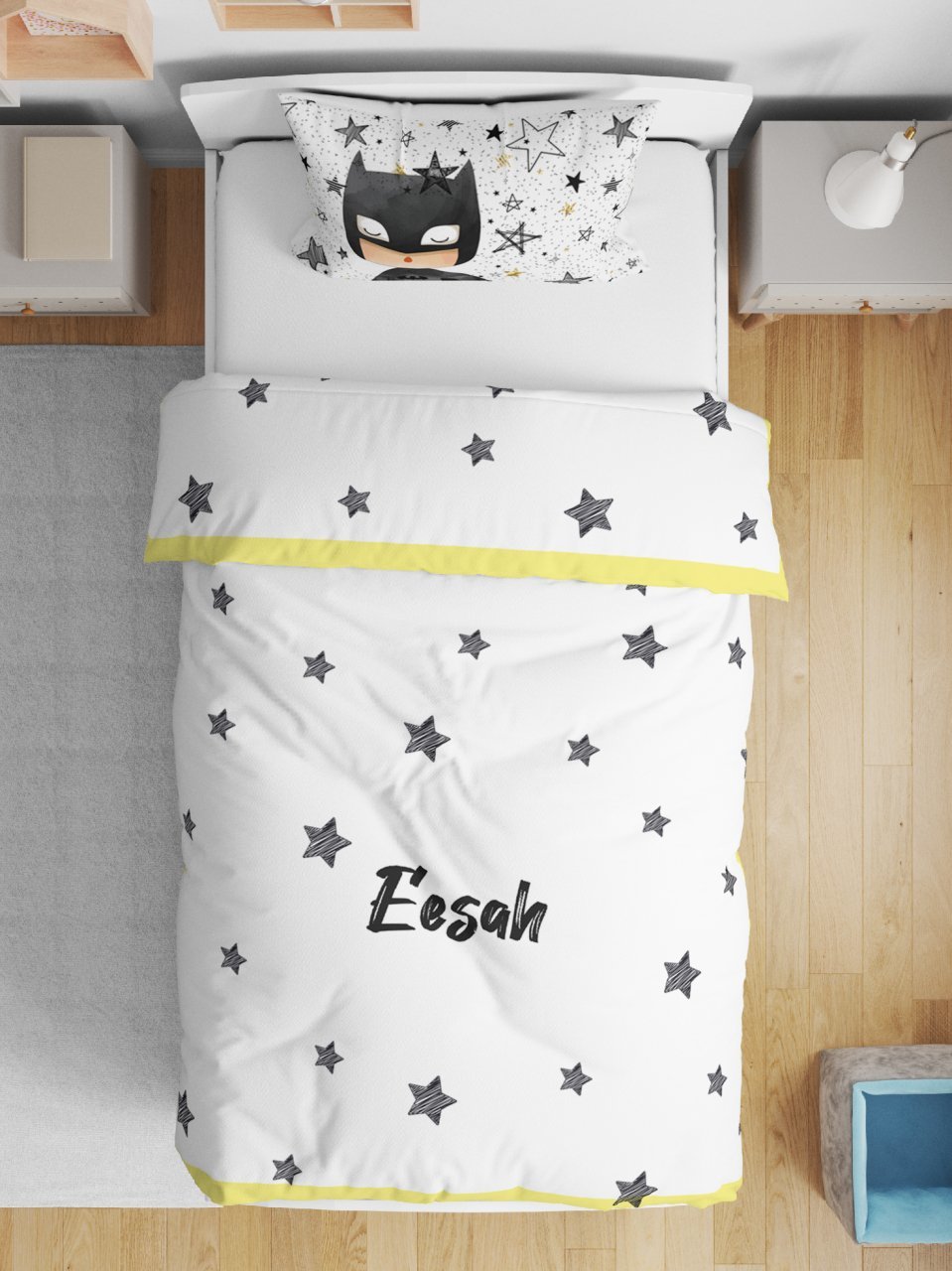 Çift Taraflı Pamuk Saten Nevresim Seti Batman cftrfltknevrs54 Ürün ikincil görseli