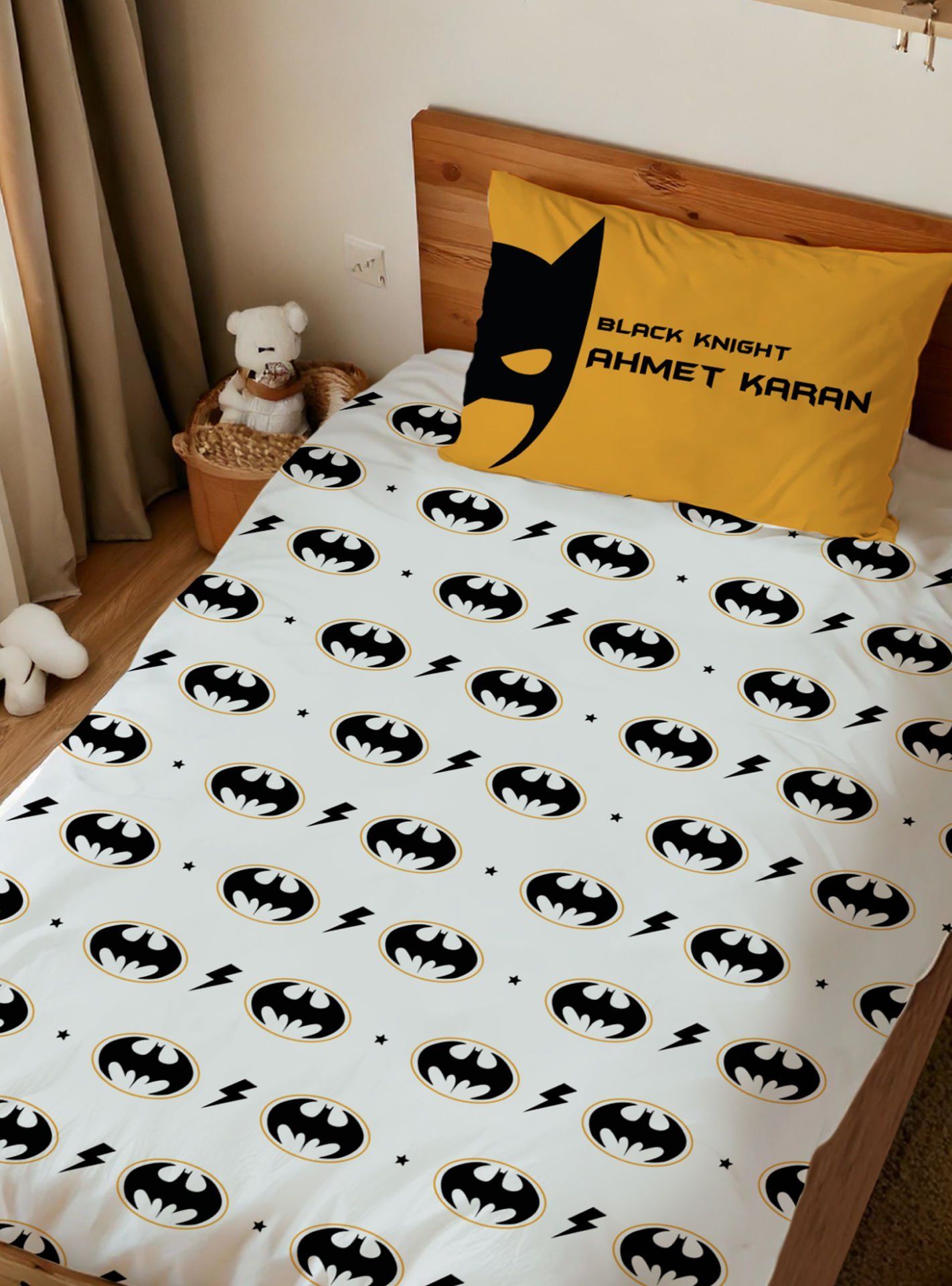 Kişiye Özel Tek Kişilik Nevresim Takımı Batman