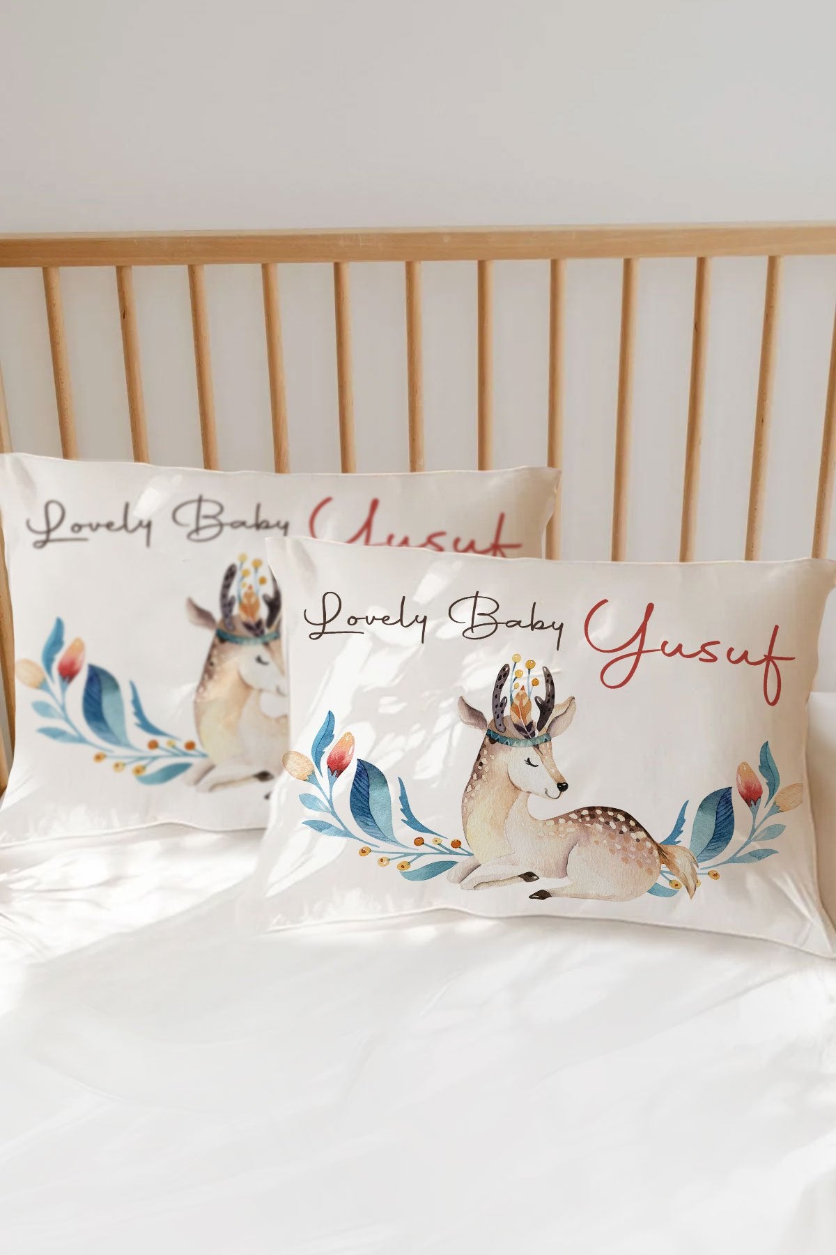 Kişiye Özel Unicorn Bebek Yastık Kılıfı