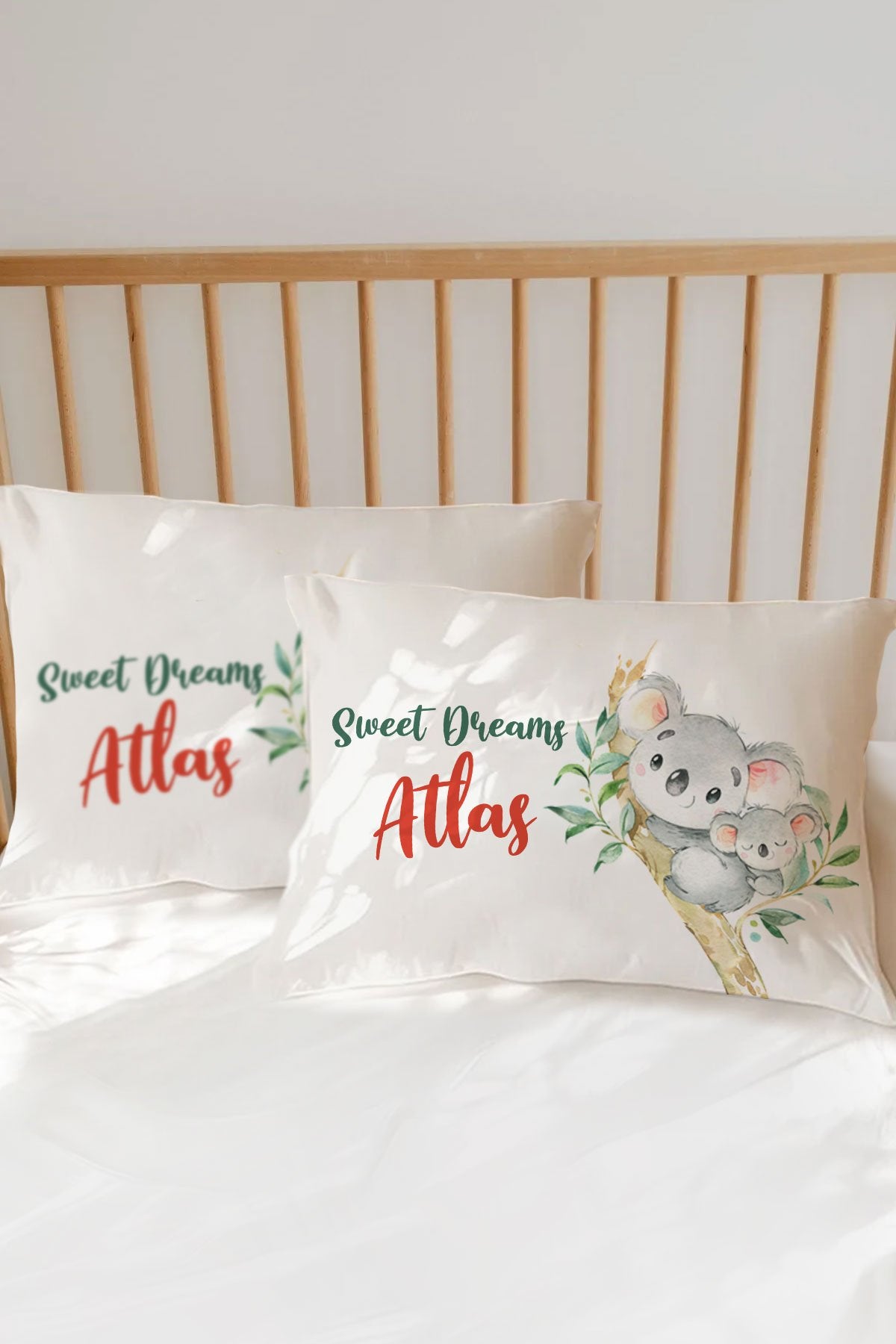 Kişiye Özel Koala Bebek Yastık Kılıfı