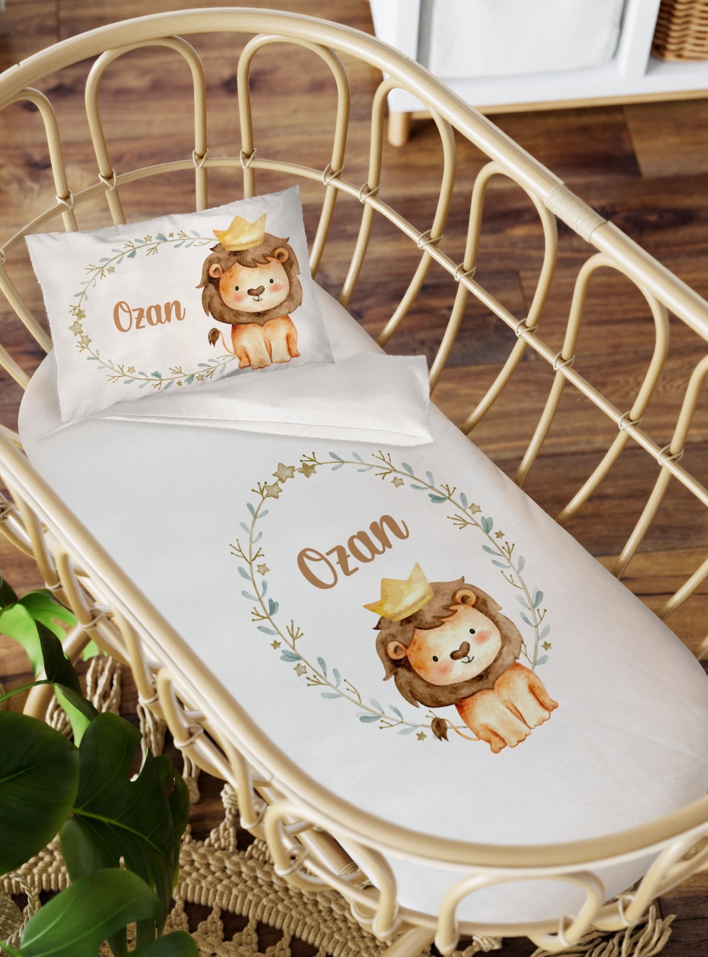 Anne Yanı Beşik Nevresim Takımı Aslan Ürün ana görseli