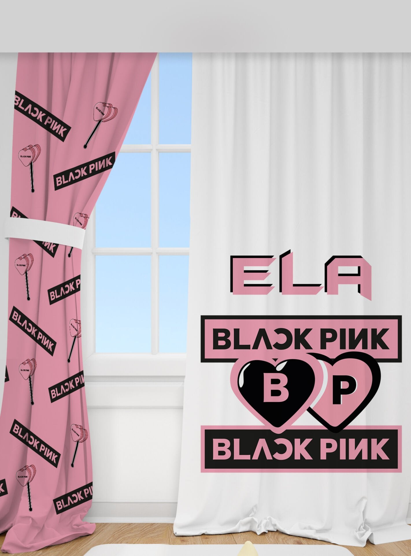 Kişiye Özel Baskılı Fon Perde Blackpink Ürün ana görseli