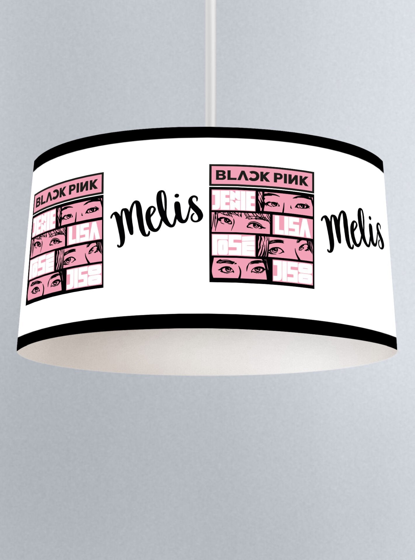 Kişiye Özel İsimli Sarkıt Black Pink