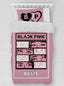 Kişiye Özel %100 Pamuk Tek Kişilik Pike Seti Black Pink tkpk72536953