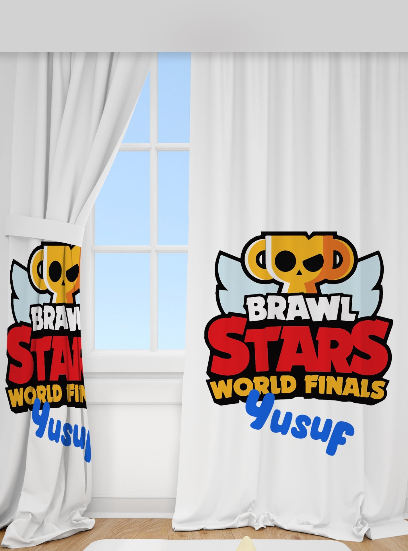 Kişiye Özel Baskılı Fon Perde Brawl Stars Ürün ana görseli