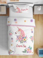 Kişiye Özel Çift Taraflı Yorgan Unicorn