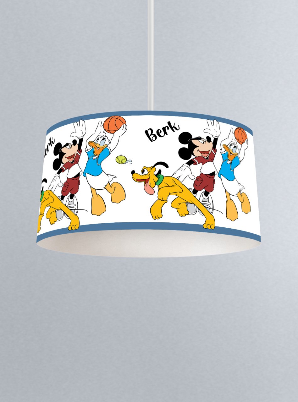 Kişiye Özel İsimli Sarkıt Avize Mickey ve Donald Duck Ürün ana görseli