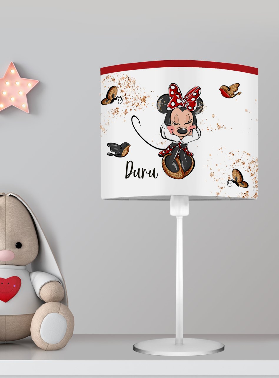 Kişiye Özel Başucu Abajur Minnie Mouse Ürün ana görseli