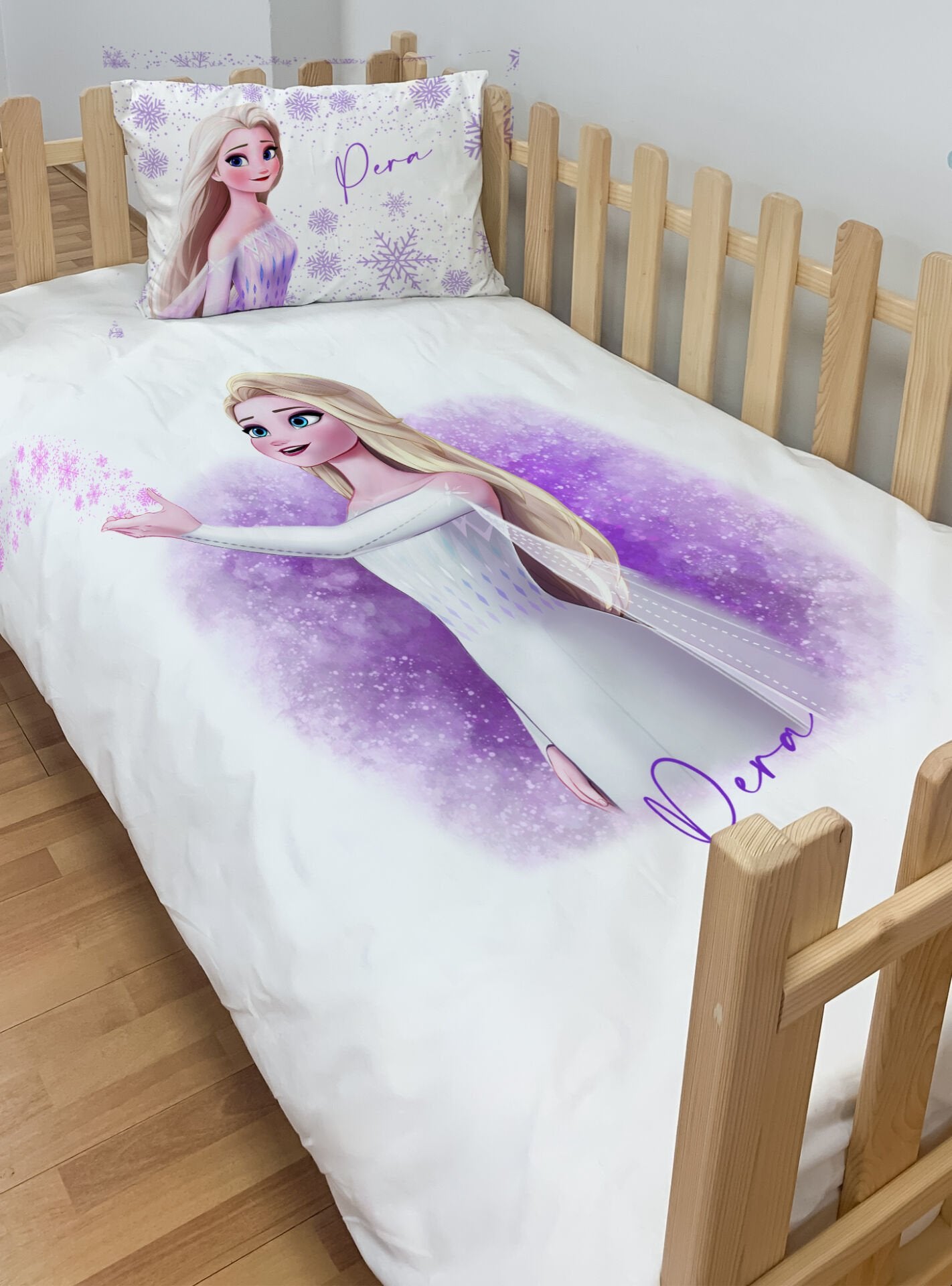 Kişiye Özel Montessori %100 Pamuk Nevresim Seti Elsa Ürün ana görseli