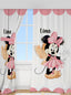 Kişiye Özel Baskılı Fon Perde Minnie Mouse