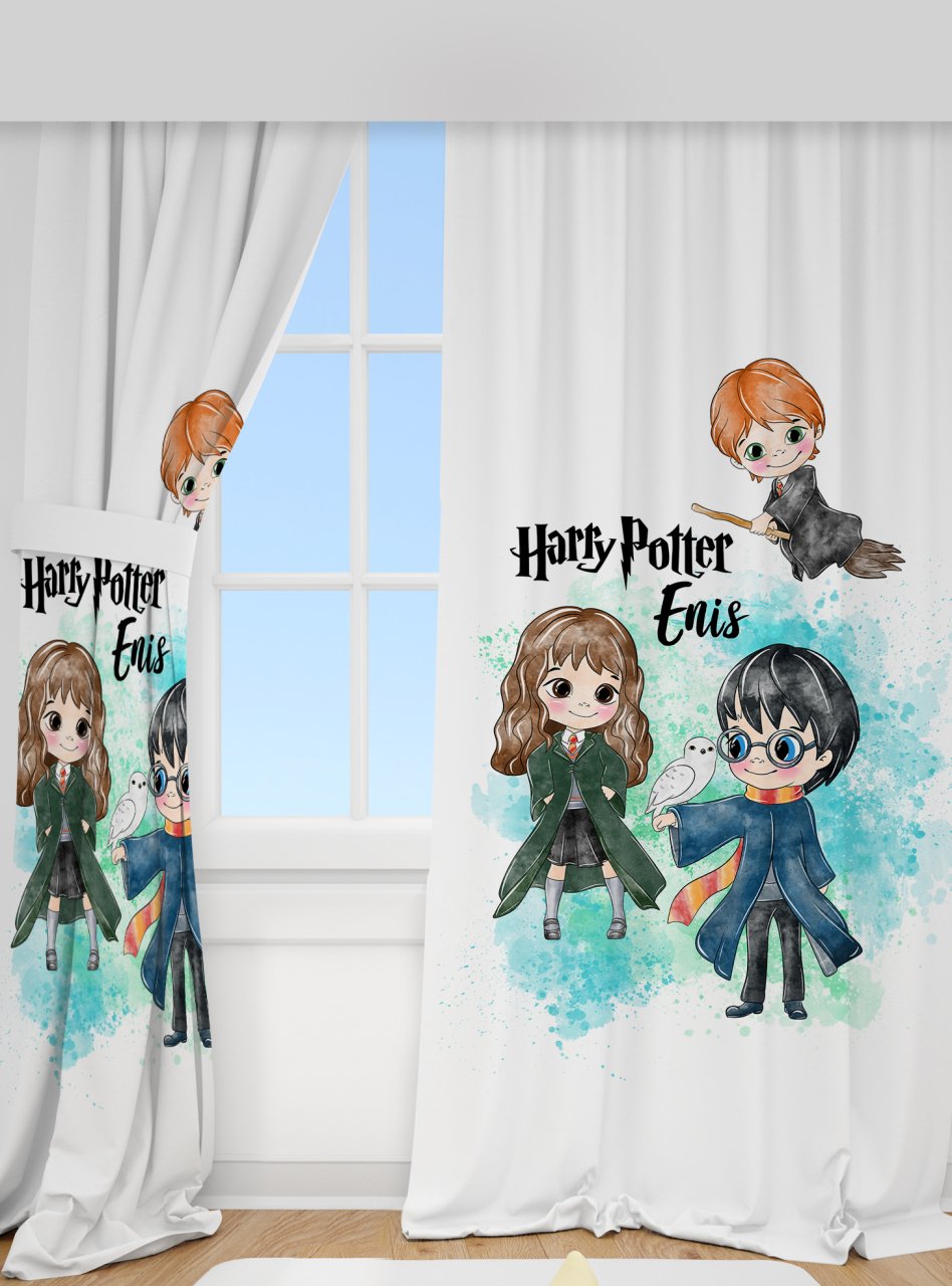 Kişiye Özel Baskılı Fon Perde Harry Potter Ürün ana görseli