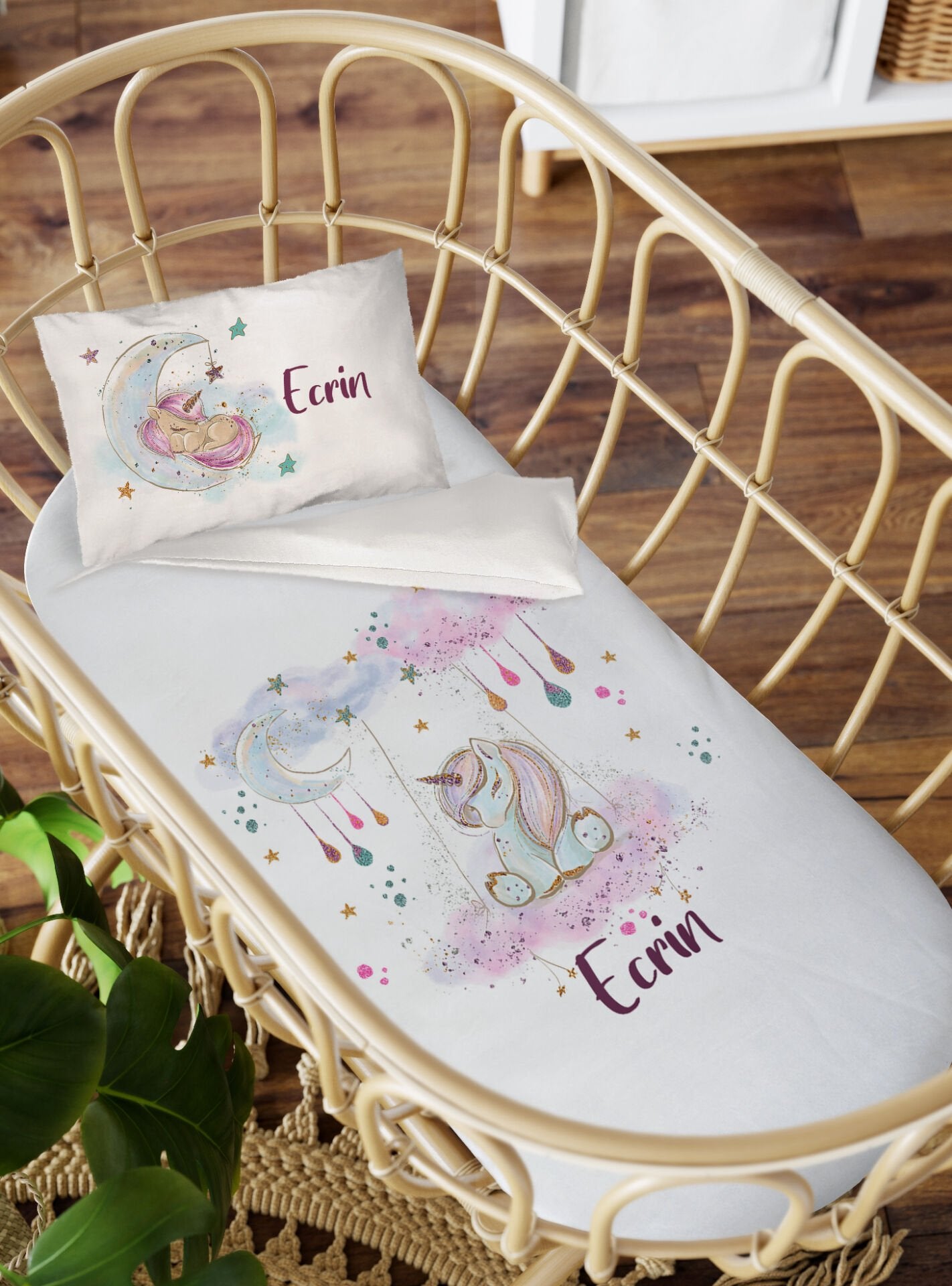 Anne Yanı Beşik Nevresim Takımı Unicorn Ürün ana görseli