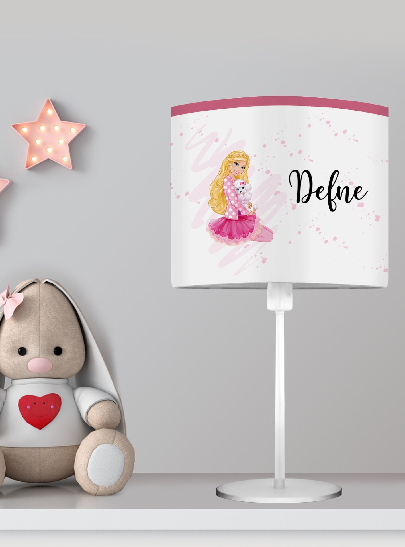 Kişiye Özel Başucu Abajur Barbie Ürün ana görseli