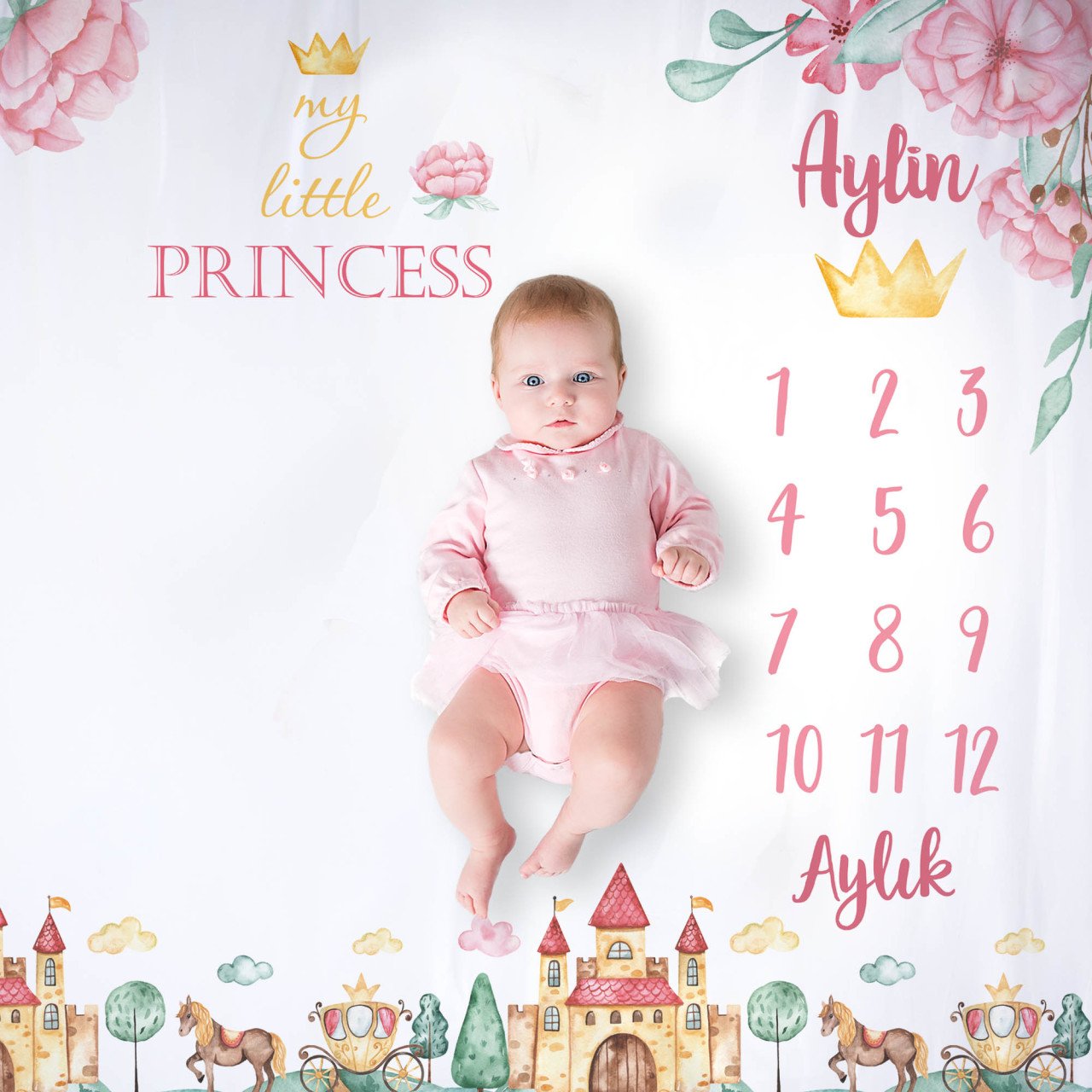 Kişiye Özel Anı Örtüsü Prenses 2828394376ao Ürün ana görseli