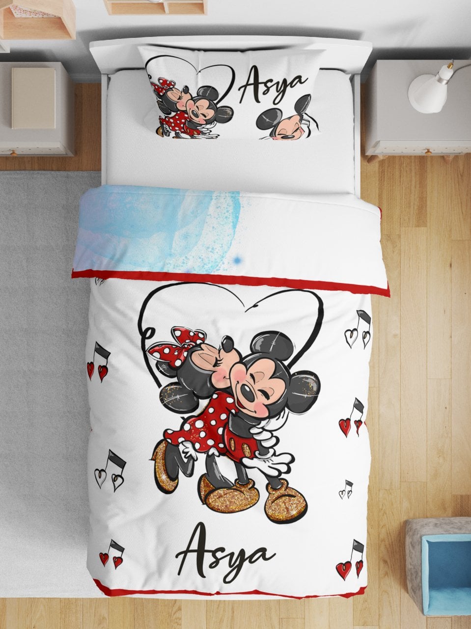 Kişiye Özel Çift Taraflı Yorgan Mickey Mouse 5345351