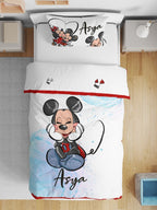 Çift Taraflı Pamuk Saten Nevresim Seti Mickey Mouse cftrfltknevrs33