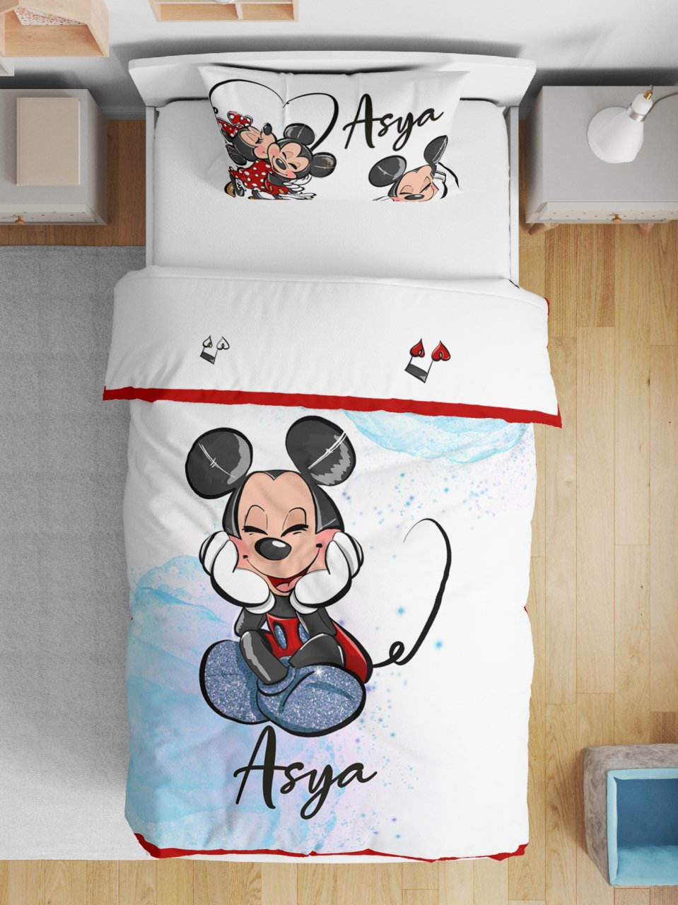 Kişiye Özel Çift Taraflı Yorgan Mickey Mouse 5345351