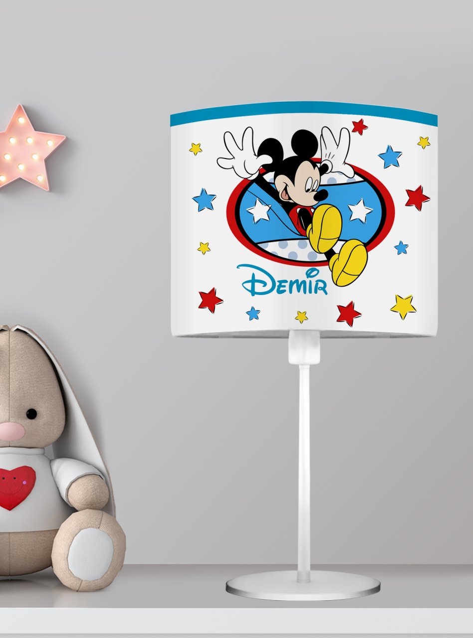 Kişiye Özel Başucu Abajur Mickey Mouse