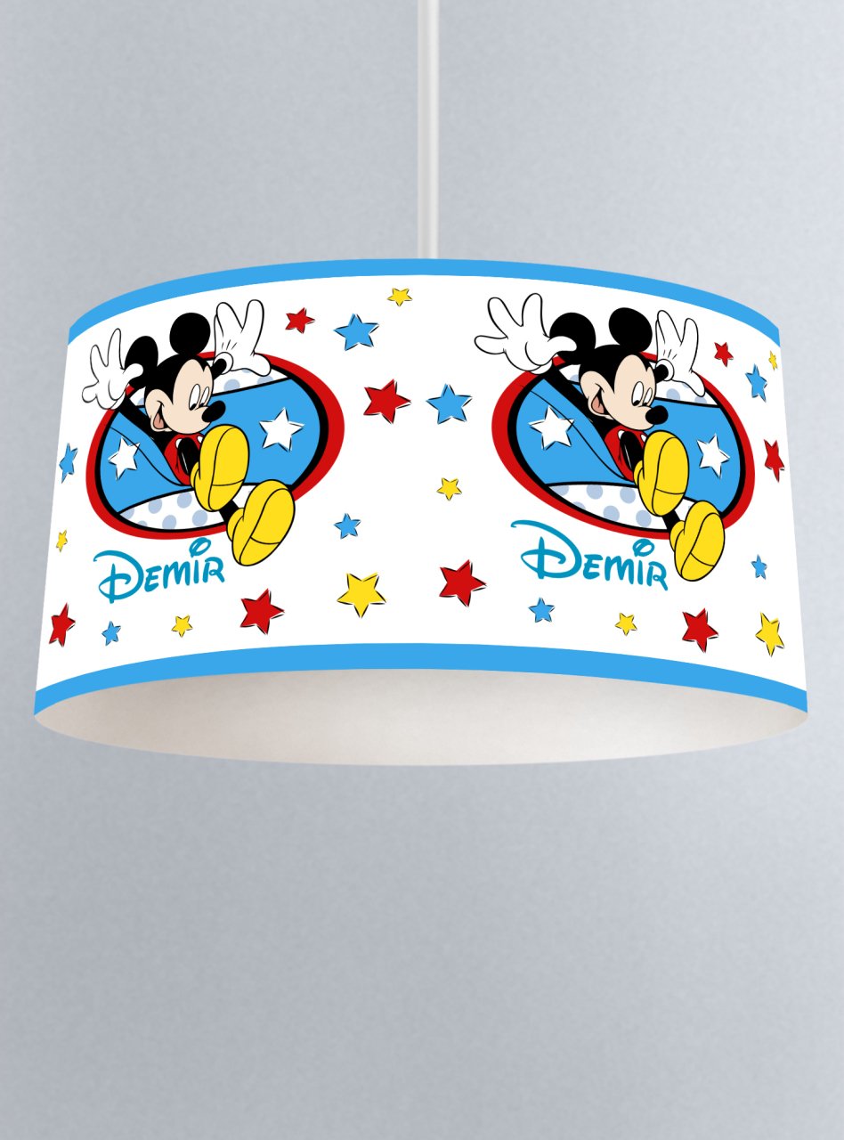 Kişiye Özel İsimli Sarkıt Avize Mickey Mouse Ürün ana görseli