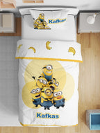 Çift Taraflı Pamuk Saten Nevresim Seti Minions