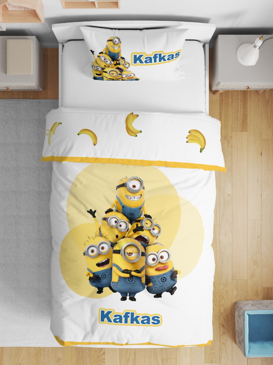 Kişiye Özel Çift Taraflı Yorgan Minions 5345352 Ürün ana görseli