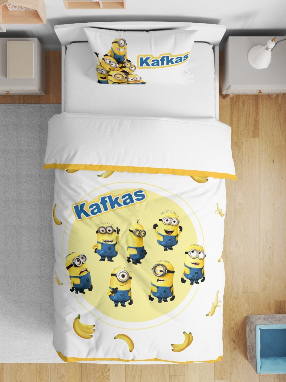 Kişiye Özel Çift Taraflı Yorgan Minions 5345352 Ürün ikincil görseli