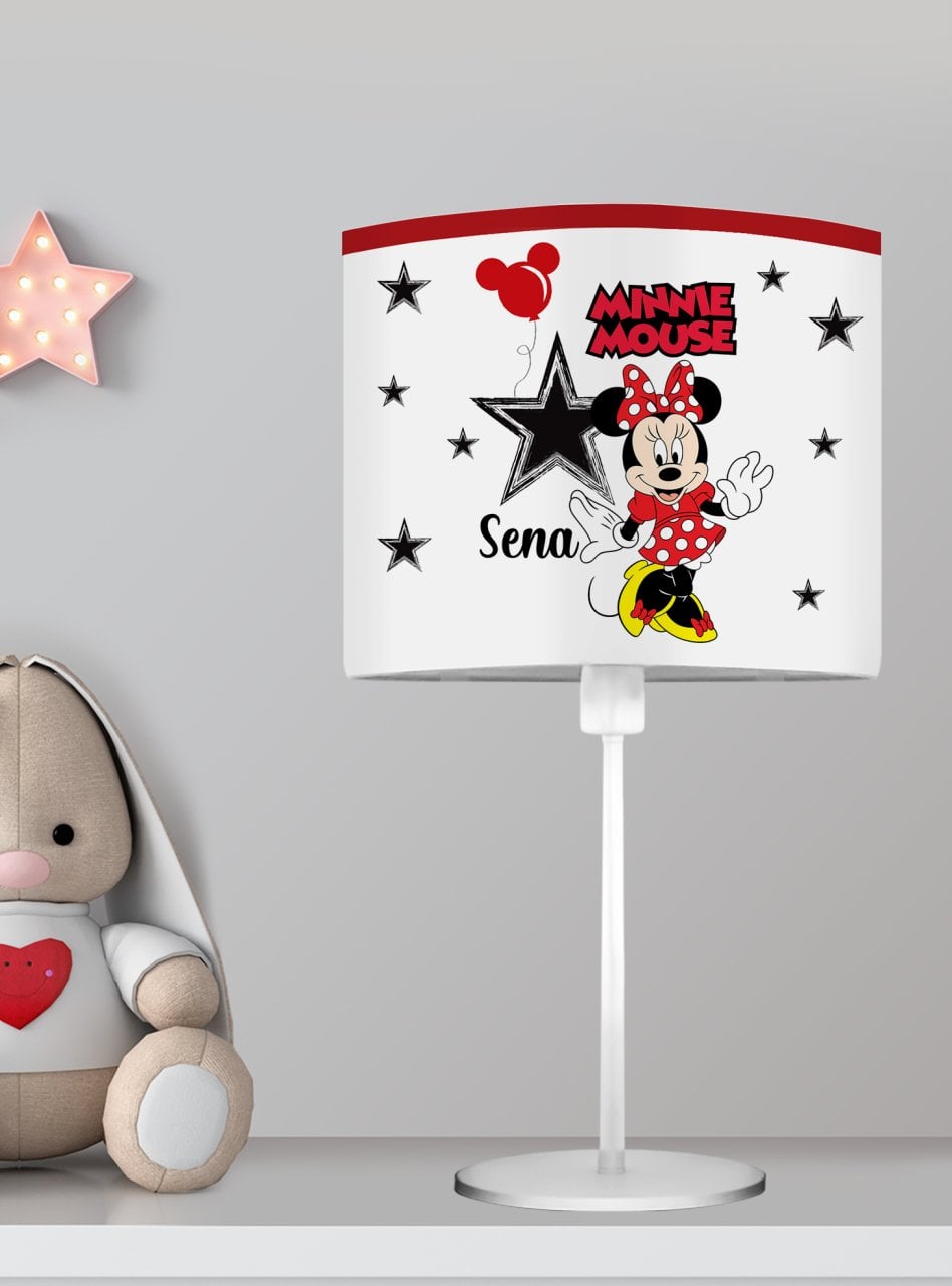 Kişiye Özel Başucu Abajur Minnie Mouse Ürün ana görseli