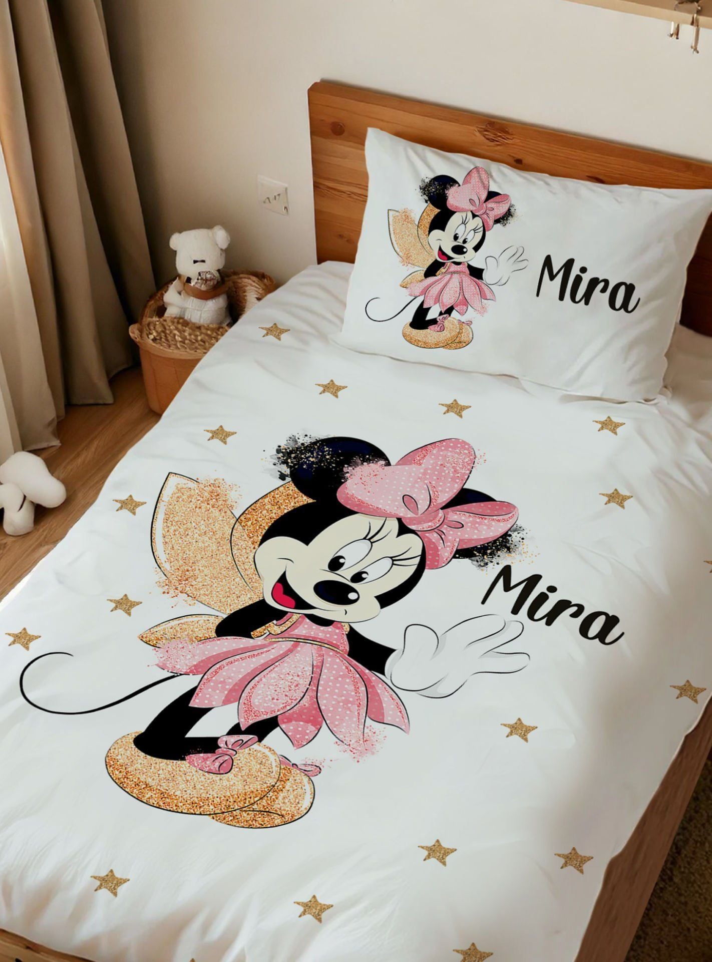 Kişiye Özel Tek Kişilik Nevresim Minnie Moue tknevrs-9182743 Ürün ana görseli