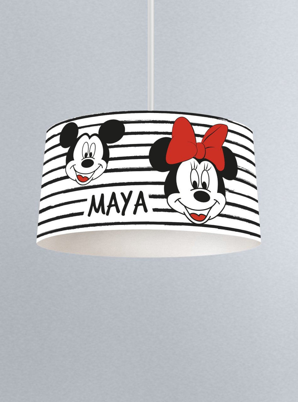 Kişiye Özel İsimli Sarkıt Avize Minnie Mickey Ürün ana görseli