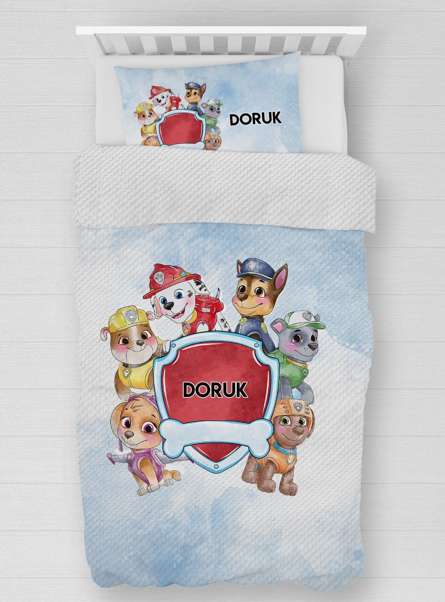 Kişiye Özel %100 Pamuk Tek Kişilik Pike Seti Paw Patrol tkpk72536960 Ürün ana görseli