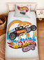 Kişiye Özel %100 Pamuk Tek Kişilik Pike Seti Hot Wheels