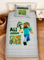 Kişiye Özel %100 Pamuk Tek Kişilik Pike Seti Minecraft
