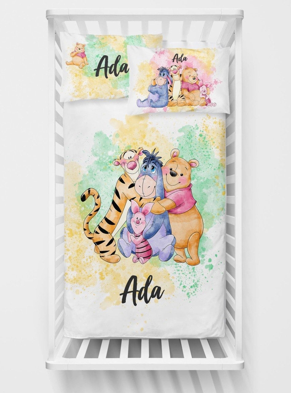 Kişiye Özel Bebek Nevresim Takımı Winnie The Pooh Ürün ana görseli