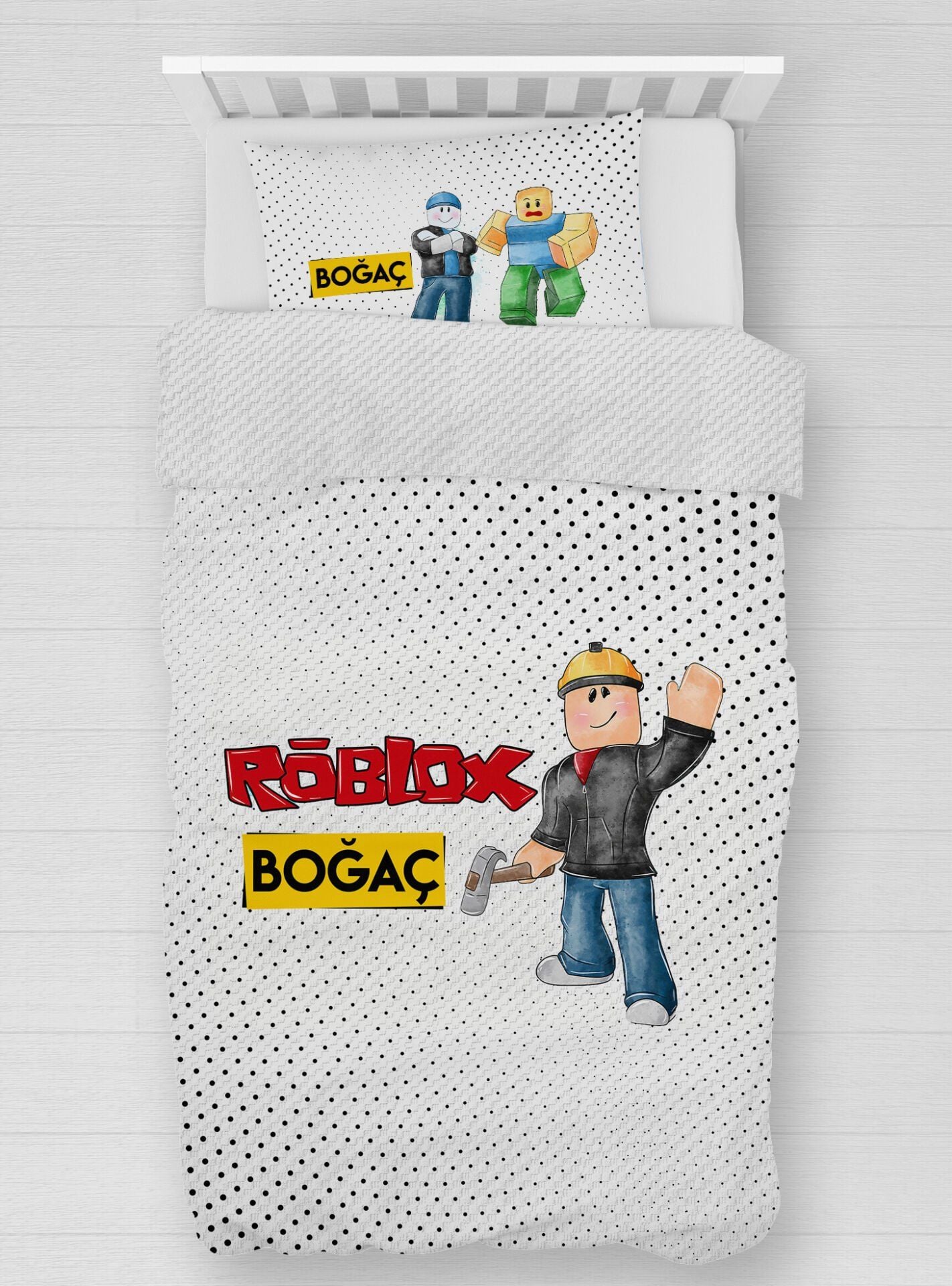 Kişiye Özel %100 Pamuk Tek Kişilik Pike Seti Roblox tkpk72536961 Ürün ana görseli