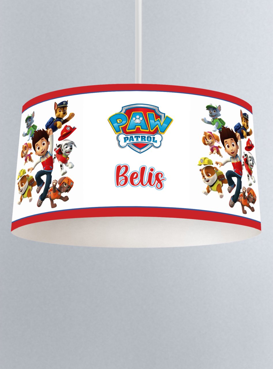 Kişiye Özel İsimli Sarkıt Avize Paw Patrol Ürün ana görseli