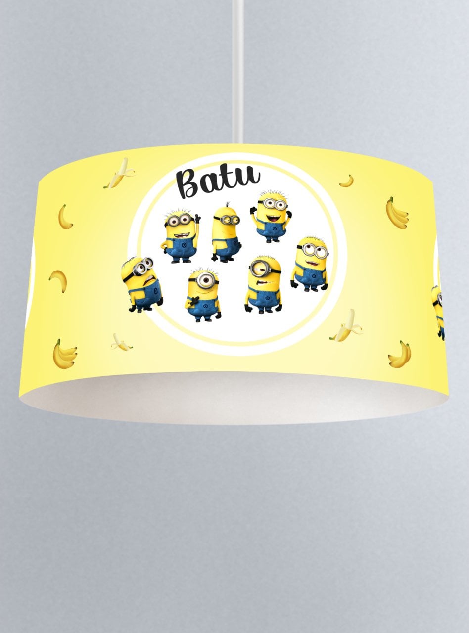 Kişiye Özel İsimli Sarkıt Avize Minions