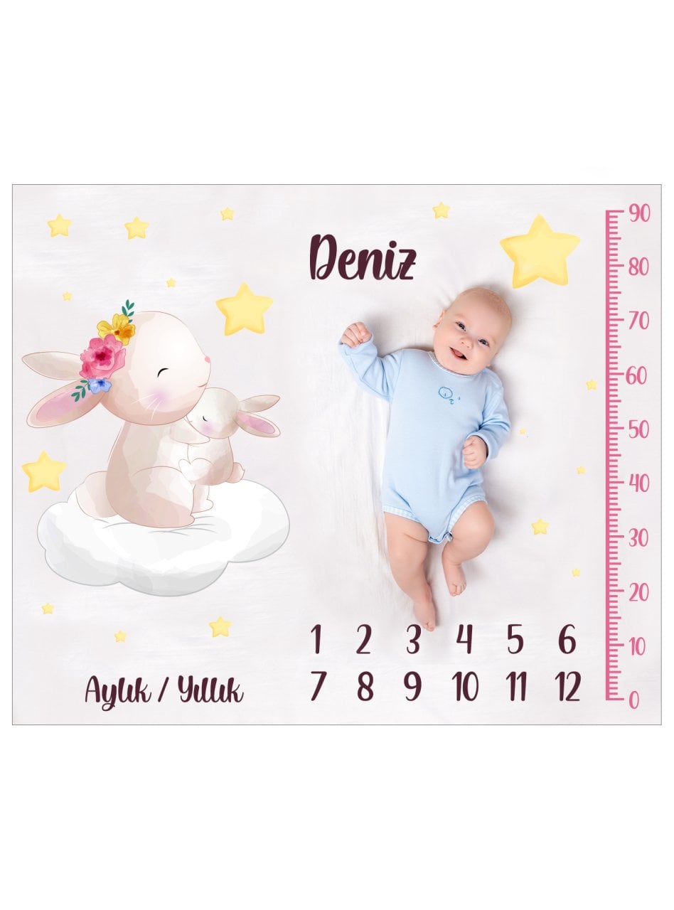 Kişiye Özel Anı Örtüsü Tavşan 2828391922 Ürün ana görseli