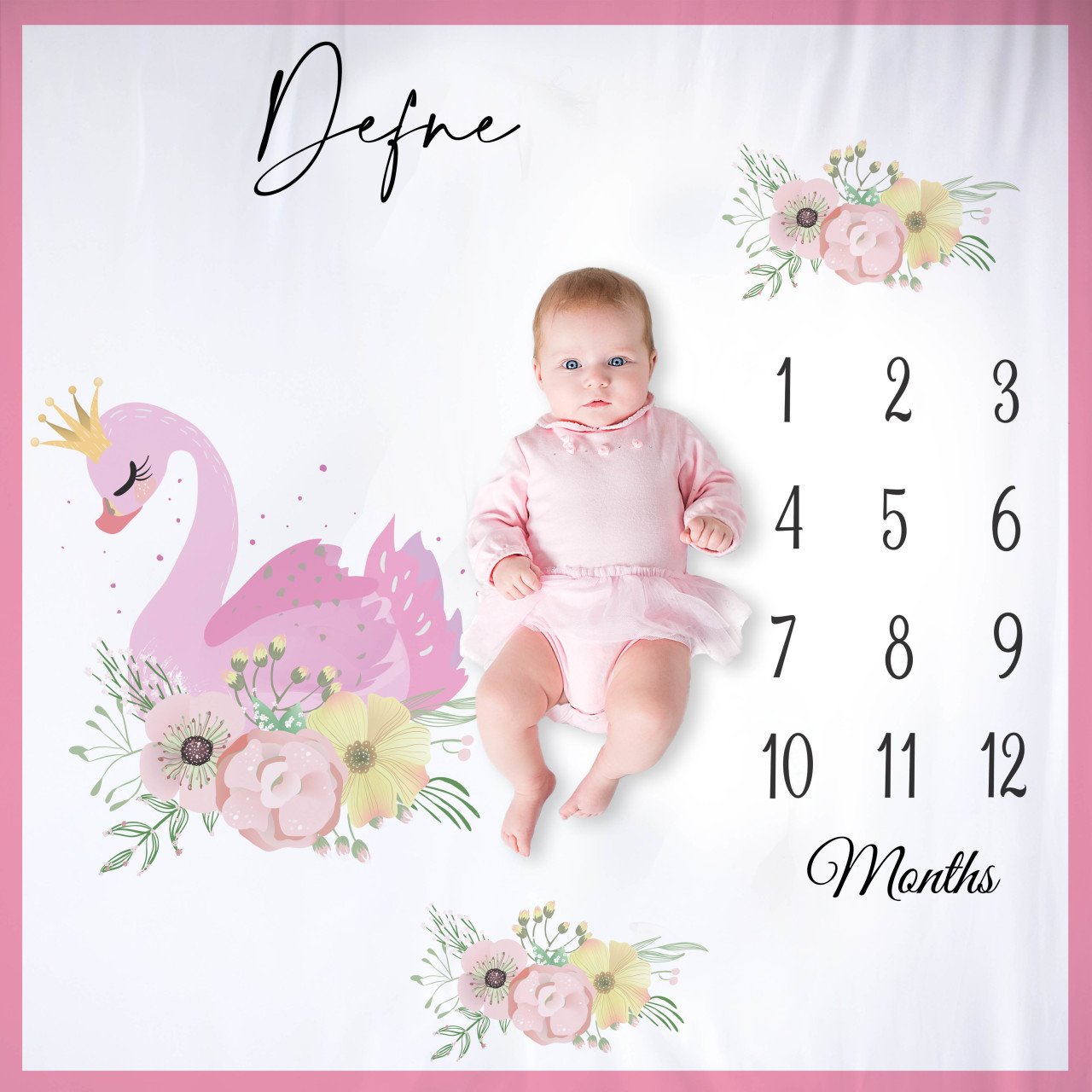 Kişiye Özel Anı Örtüsü Küçük Kuğu 914181879005 Ürün ana görseli