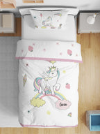 Kişiye Özel Çift Taraflı Yorgan Unicorn