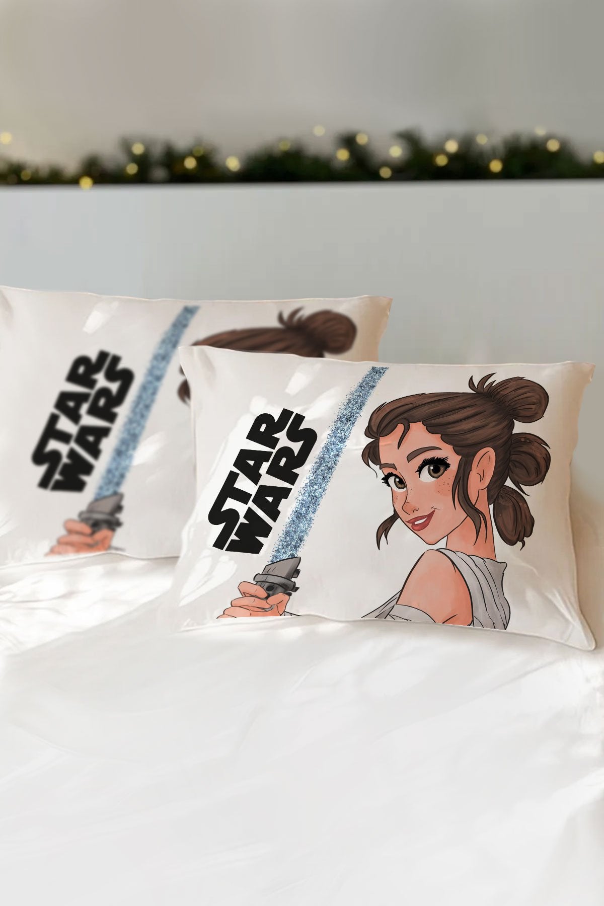 Kişiye Özel Star Wars Prenses Çocuk Yastık Kılıfı