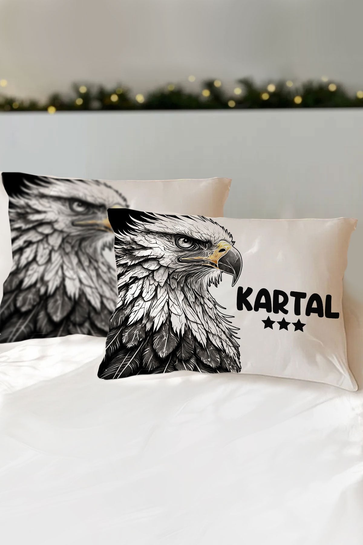 Kişiye Özel Kartal Temalı Çocuk Yastık Kılıfı